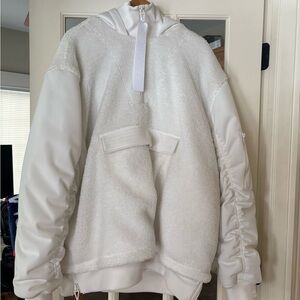 Ivy Park Adidas White Textured Jacket